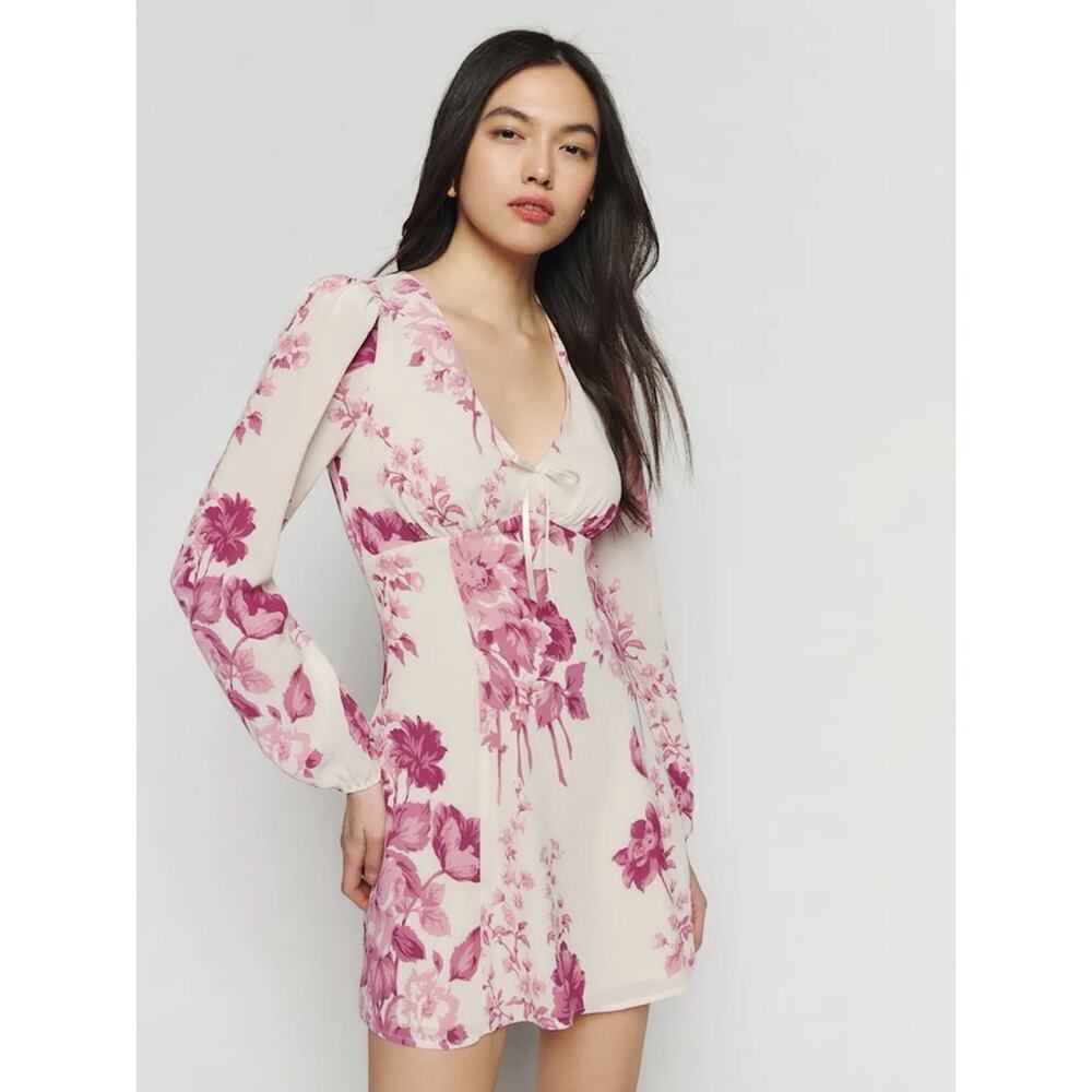 NEW Reformation Ferris Floral Mini Dress Sz 4